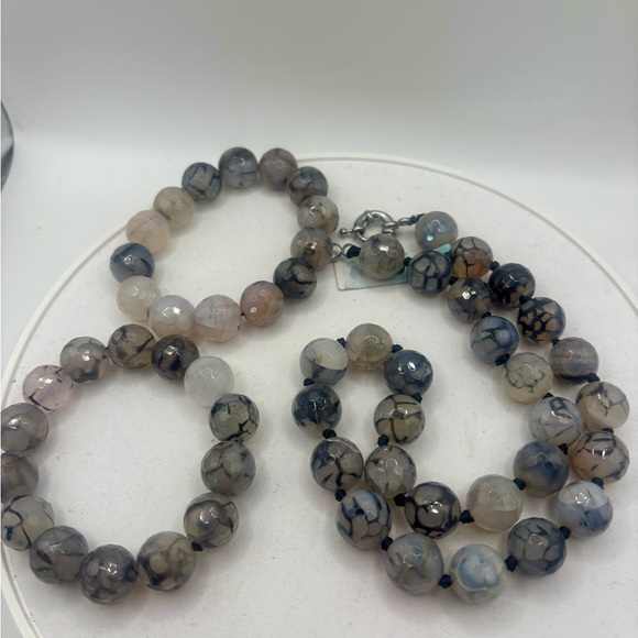 Dragon Vein Agate NWT Set of 3 - Picture 7 of 7